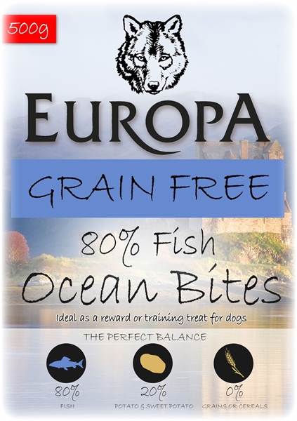 Picture of Ocean Bites Grain FreeTraining Treat 80/20 Fish 500g