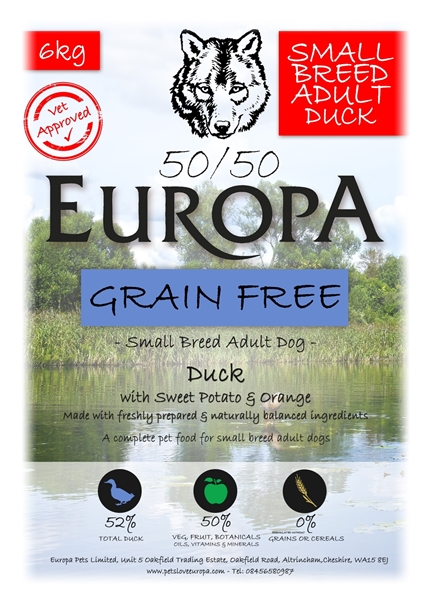 Picture of Europa Small Breed Duck 52/48 with Sweet Potato and Herbs