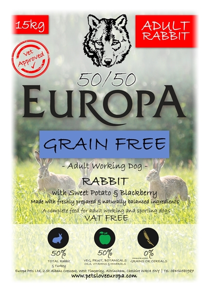 Picture of Europa 50/50 Grain Free Rabbit 13.5kg free delivery