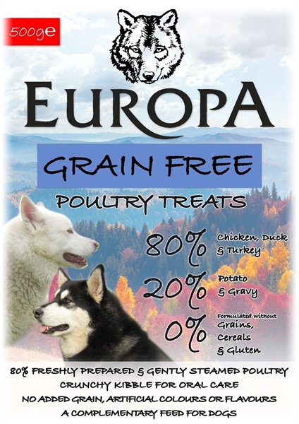 Picture of Special Offer 2 bags - Grain Free Training Treats Poultry 500g Turkey, Duck & Chicken