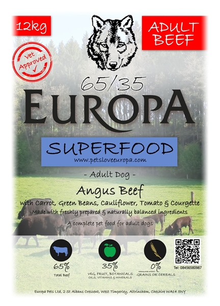Picture of Europa Angus Beef Adult 65/35 15kg