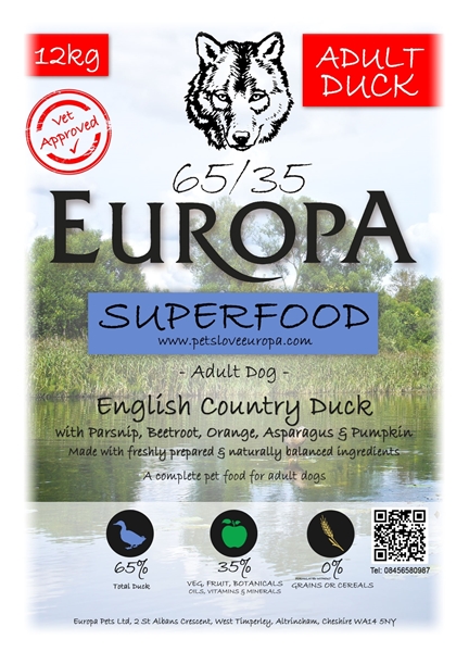 Picture of Europa English Country Duck Adult 65/35 now  13.5kg
