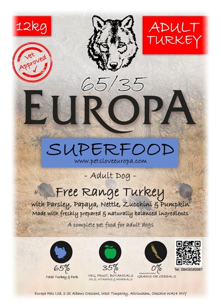 Picture of Europa Free Range Turkey Adult 65/35 now 15kg