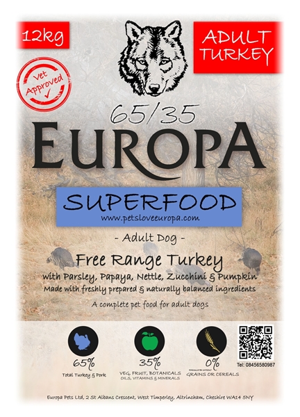 Picture of Europa Free Range Turkey Adult 65/35