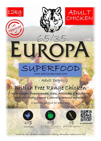 Picture of Europa British Free Range Chicken Adult 65/35 15kg