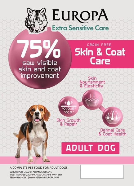 Picture of Europa Extra Sensitive care Skin And Coat Care - 10kg