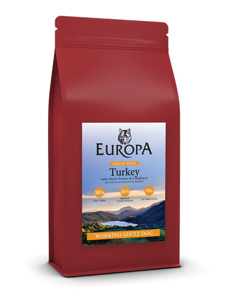 Picture of Europa 50/50 Grain Free Turkey, Sweet Potato & Cranberry 2 x 12kg  SPECIAL OFFER