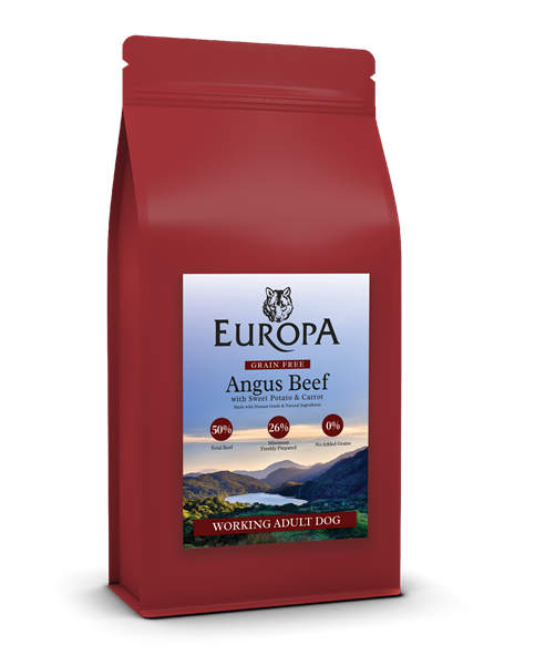 Picture of SPECIAL OFFER - Europa 50/50 Grain Free Angus Beef, Carrot & Sweet Potato 12kg x 2