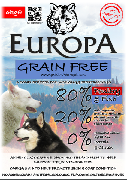 Picture of 80/20 Grain Free Poultry & Fish 12kg (2 x 6kg bags )