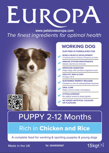 Picture of Puppy / Junior 1 - 12 Months, Chicken & Rice 15kg